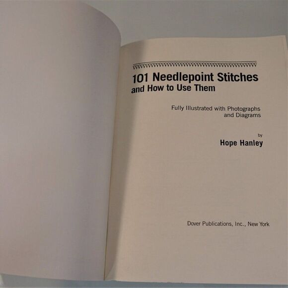 101 Needlepoint Stitches and How to Use Them Hope Hanley Paperback 1986 - Picture 3 of 9